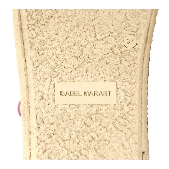 Isabel Marant Zenora Boots 37 US 6.5 Womens Black Fleece Lied $815 - Picture 10 of 14